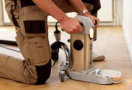 flooring contractors in action